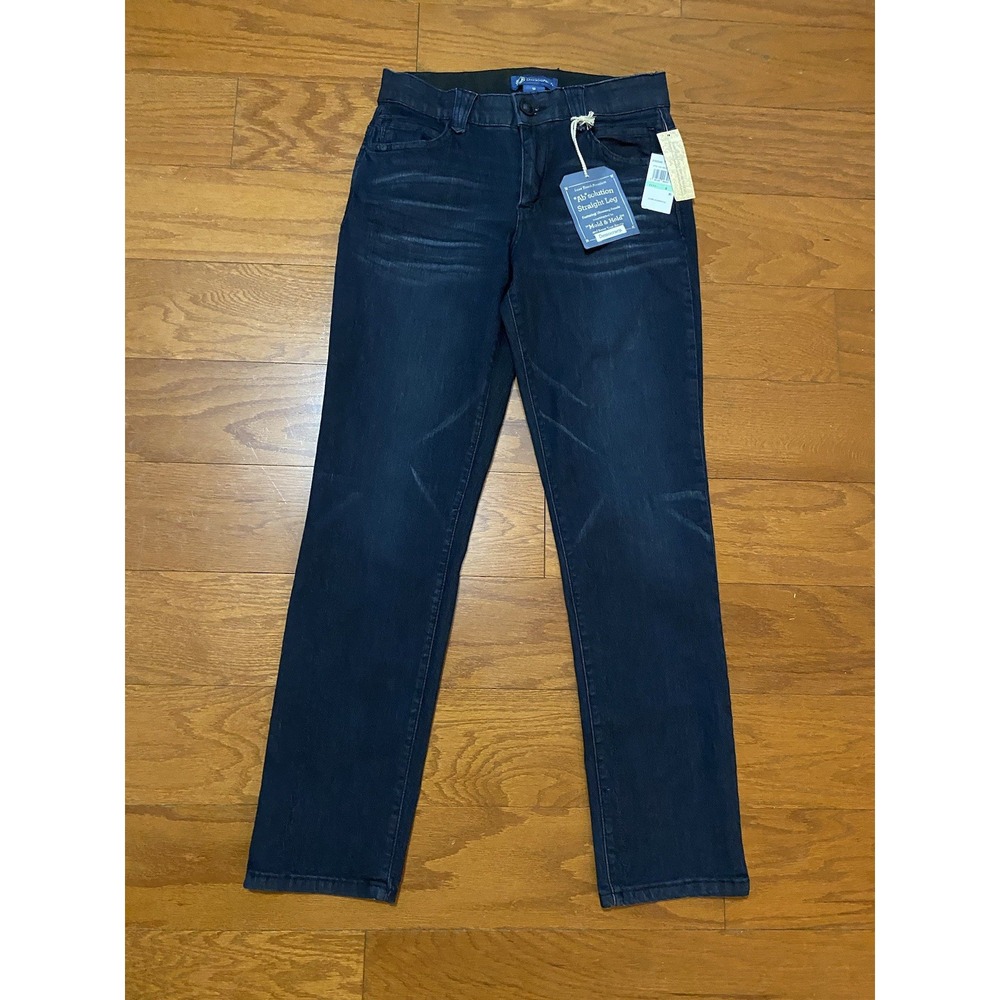 Democracy Ab solution Jeans Womens 8 Blue Dark Straight Mold & Hold New! NWT
